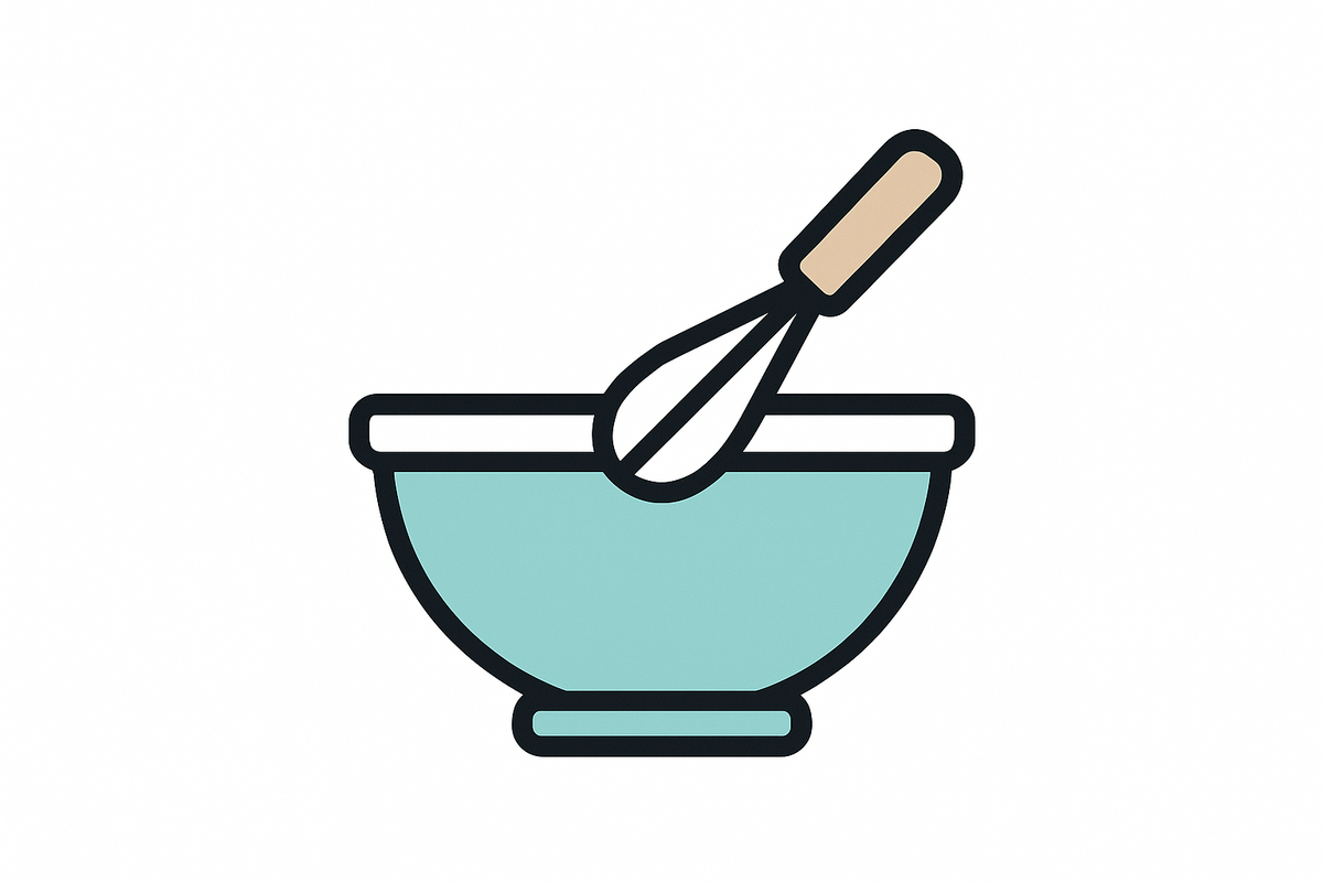 icon style image of a mixing bowl 